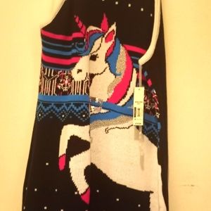 Sweater tank dress unicorn XXL